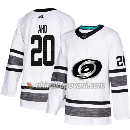 Carolina Hurricanes Dresy Sebastian Aho 20 Bílá 2019 NHL All-Star Adidas Authentic - Pánské